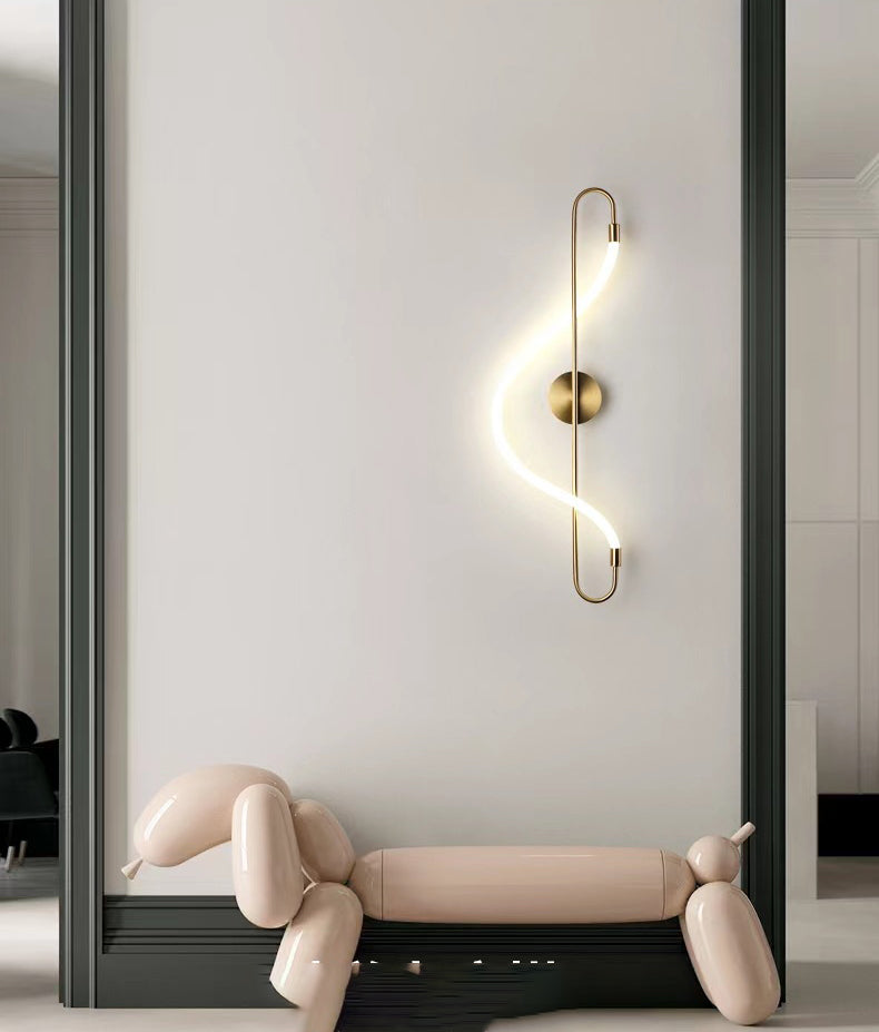 Swivelly Fixed Glow Tube Light: Acrylic Long Tube Wall Light